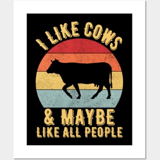 I like cows Posters and Art